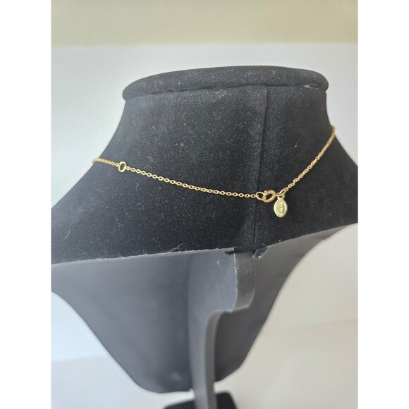 Avon Gold Tone Necklace Initial J - Picture 4 of 9